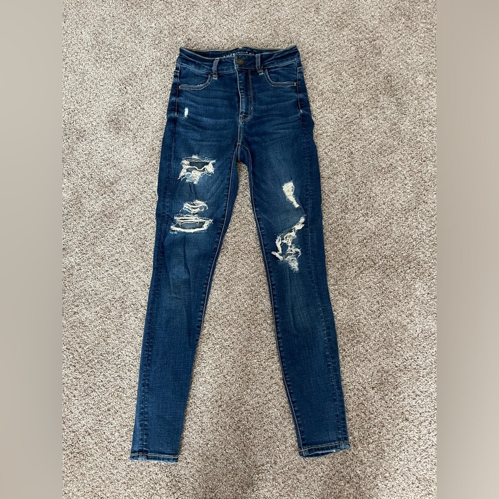 AE Super High Rise Jeggings